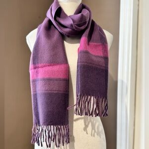 Purple and Pink 100% Baby Alpaca Scarf